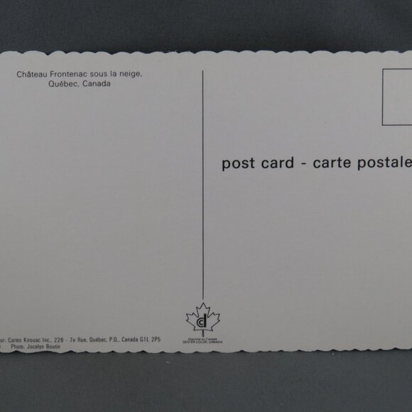 Vintage Postcard - Chateau Frontenac in Winter - Dexter Press - Picture 2 of 4